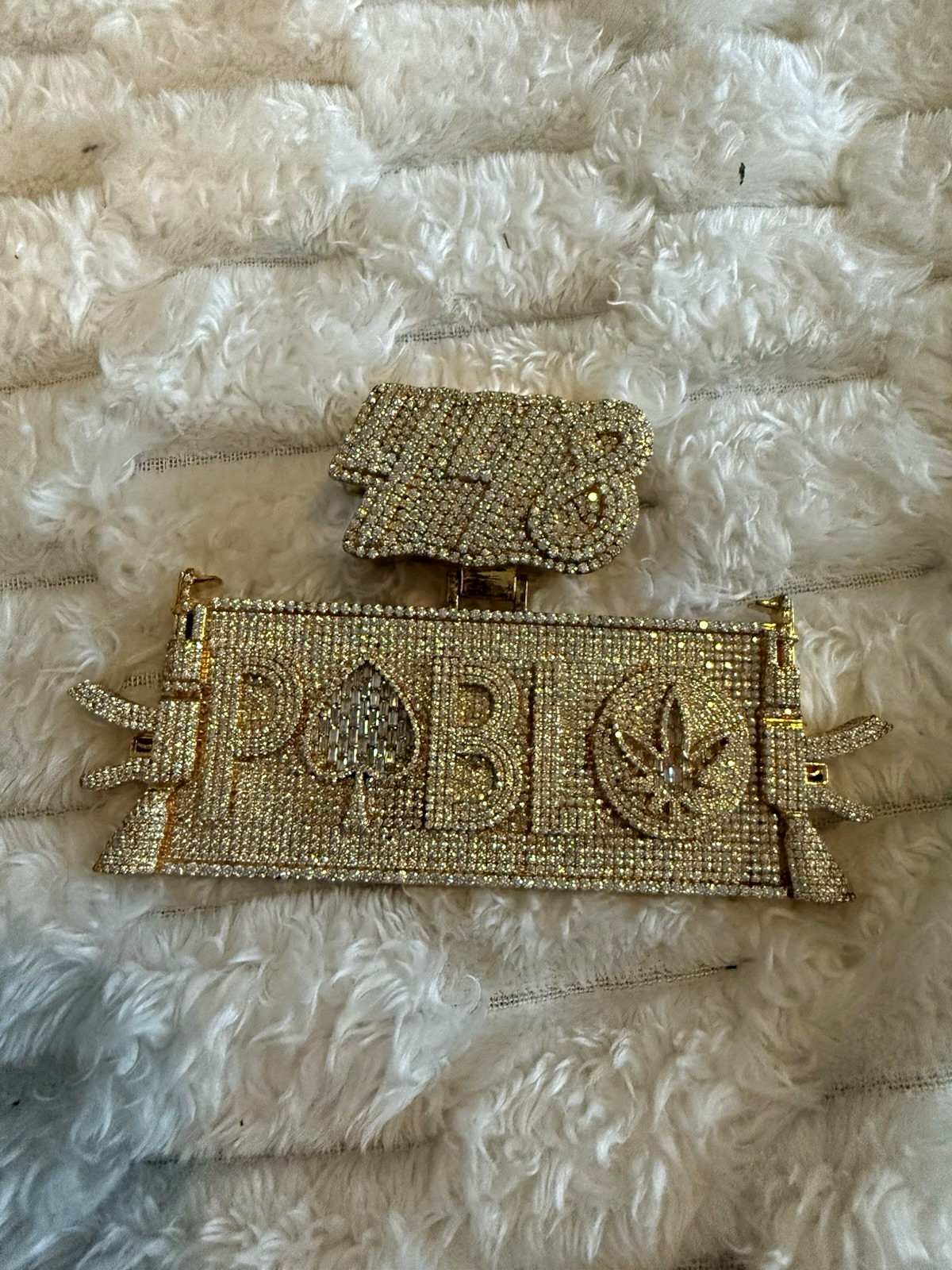 Custom Pablo Escobar Moissanite Pendant 2”x5” | 100g+ Gold Plated