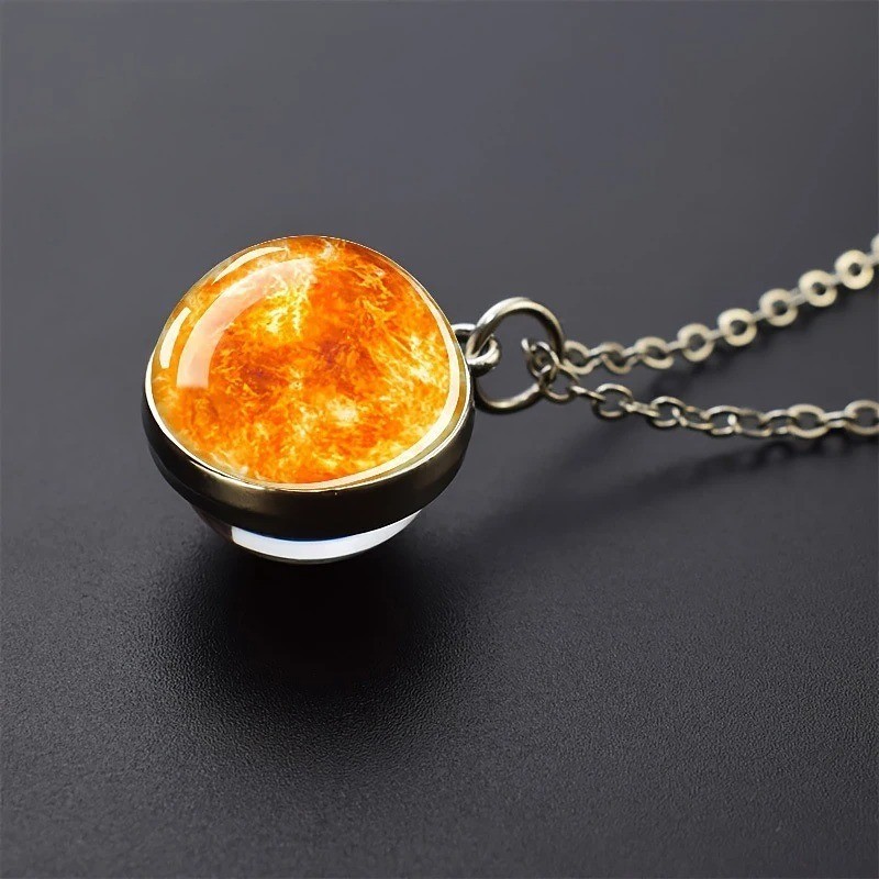 Fun necklace representing the planets of the solar system