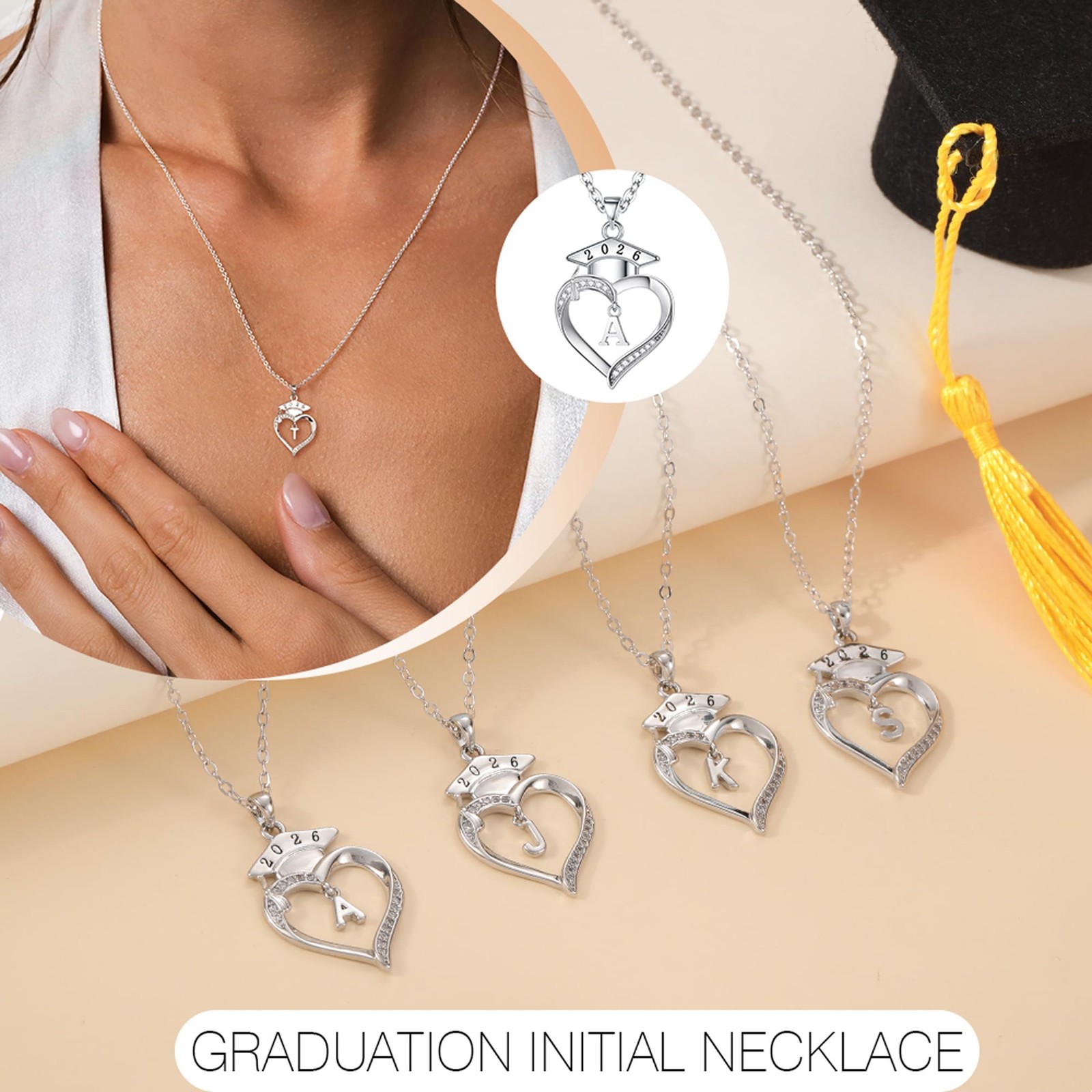Btysun High School Graduation Gifts, Gifts K White Gold Plated