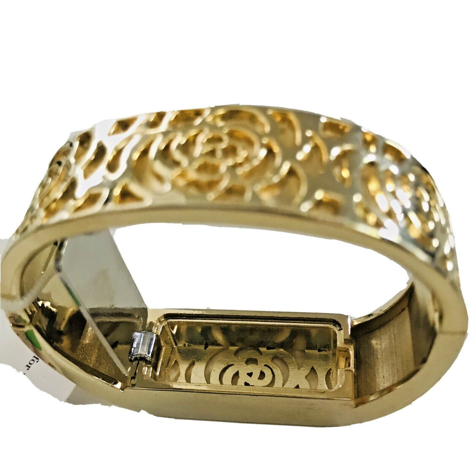 Charming Charlies fitness tracker holder Clamper bracelet GOLDTONE J619