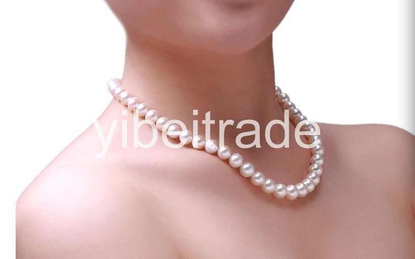 80%OFF 7-8mm 16/18inch AAA+ Akoya Natural White Pearl Necklace 14kT Sold Gold