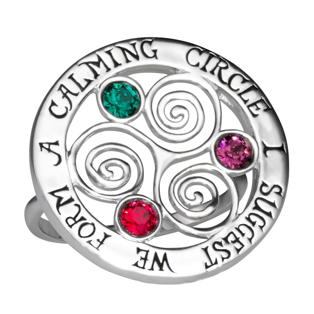 Disney X RockLove NEW ‘Hocus Pocus’ Calming Circle Ring Sterling Silver – Size 7