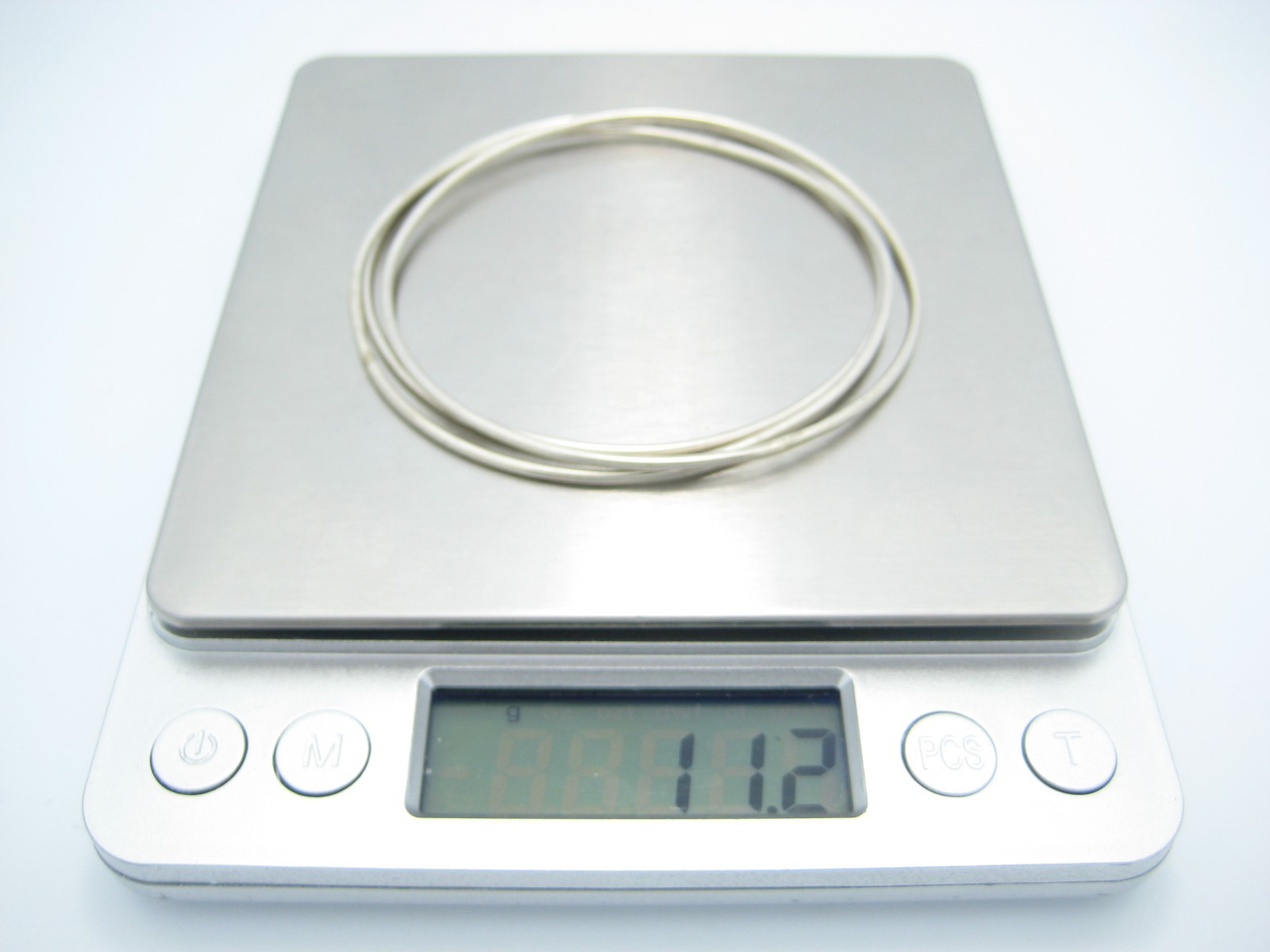 Sterling Silver Set of 3 1.3mm Smooth Bangle Bracelets