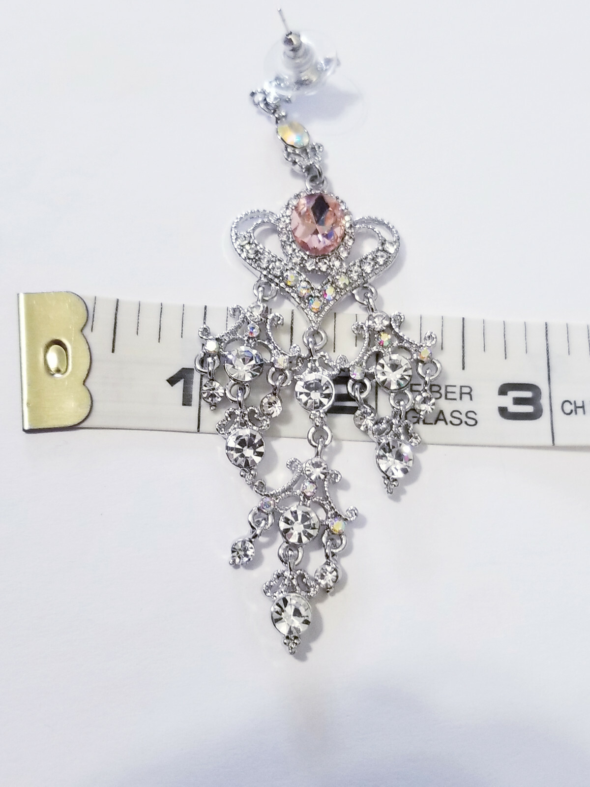 Chandelier Drop Earrings, 4 Inch Bridesmaid Earrings, Prom Pageant Jewelry