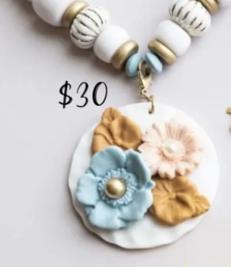 Plunder Necklace (new) SPRINGTIME NECKLACE – COLORFUL BEADS W/ GOLD AC (PPN1699)