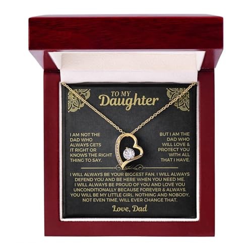 I am the Dad who will 18k Yellow Gold Finish Luxury Wood Mahogany Box(w/ LED)