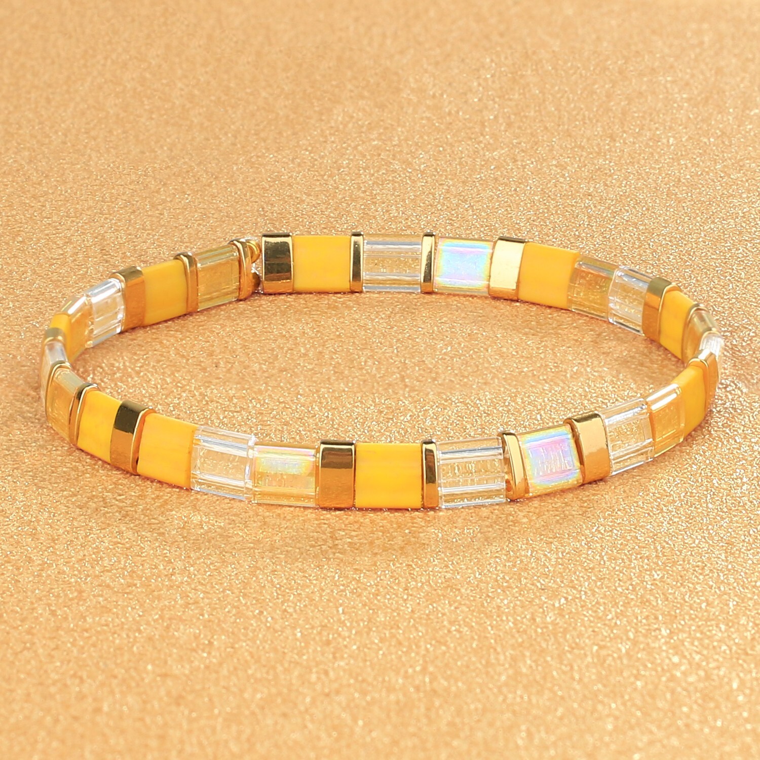 Tila Miyuki Beads Bracelets Colorful Strand Stretch Bracelets