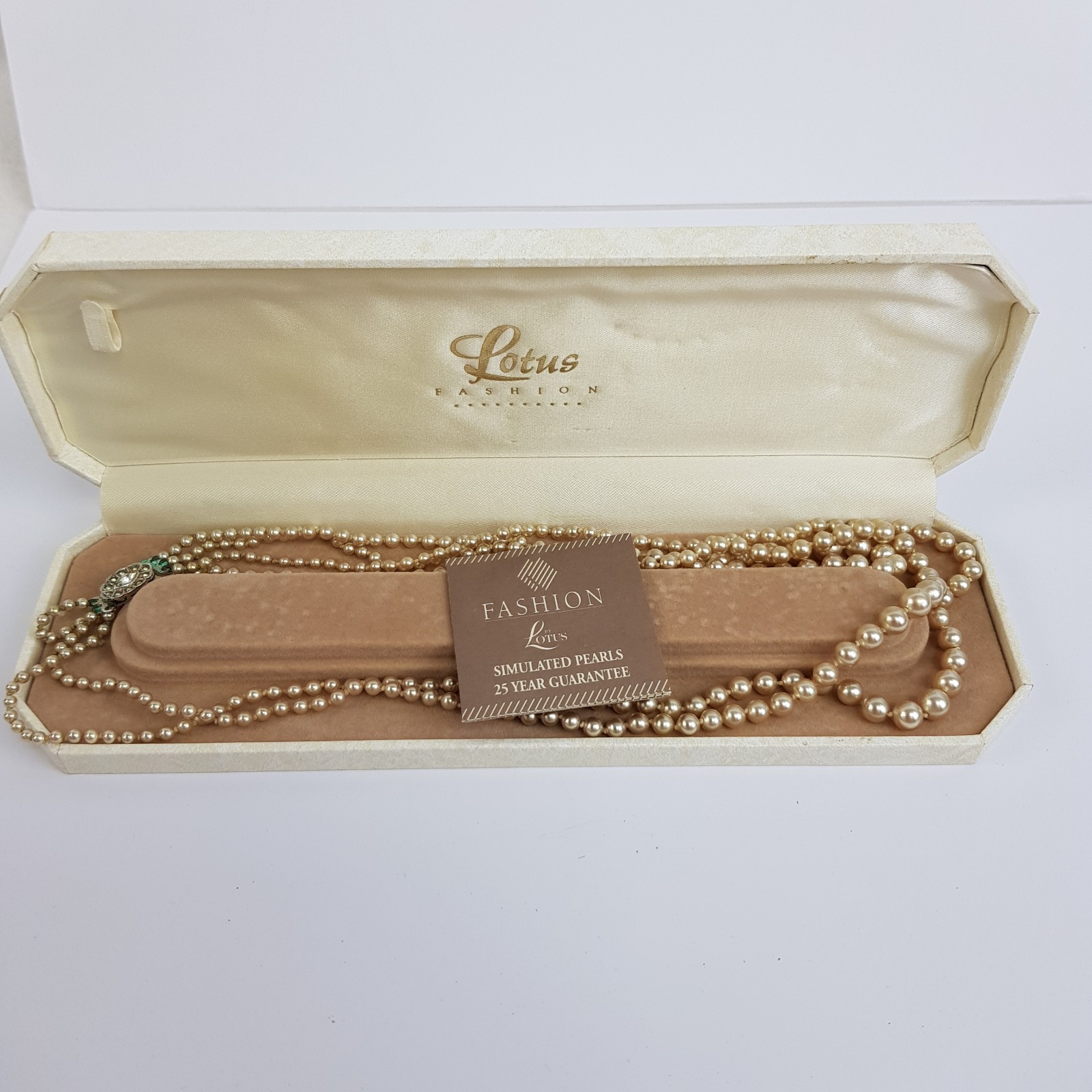 JOB LOT X4 Simulated Pearl Necklaces Various Lengths (See Description)
