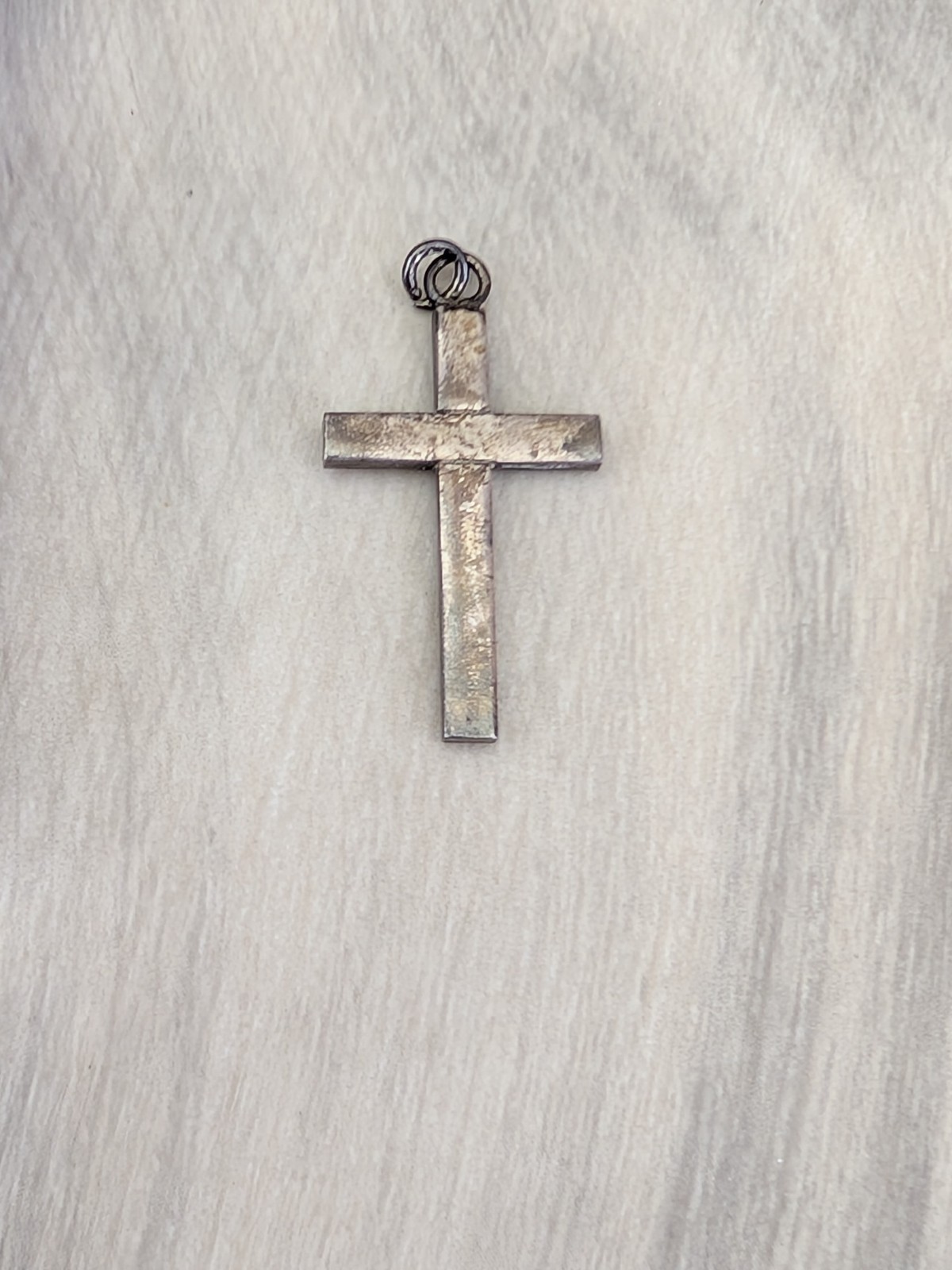 Cross Pendant Necklace 925 Sterling Silver Jesus Used Please Refer To The Pictur