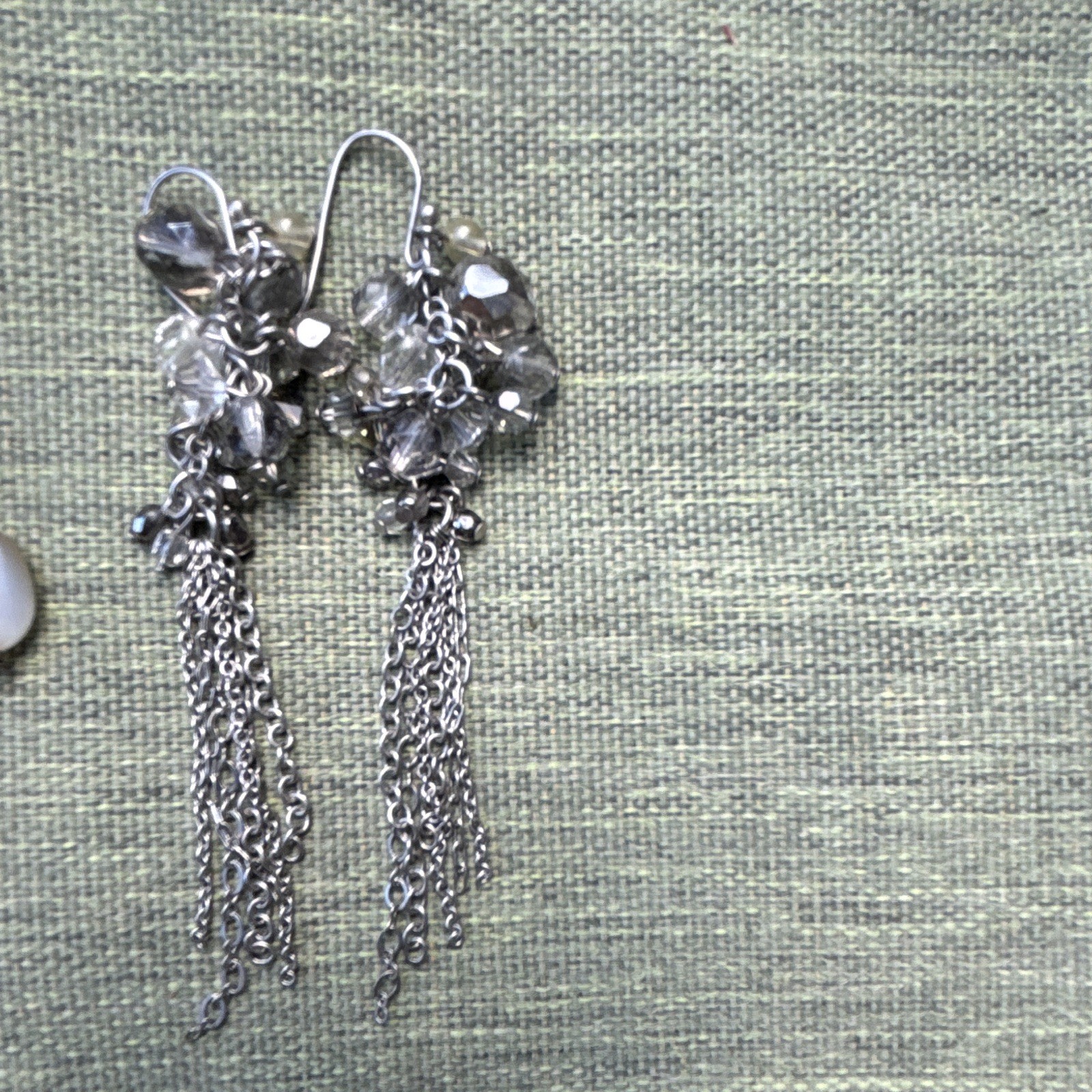 Vintage Chicos Lot of 6pair Dangle/Drop Earrings Pearl & Crystal Accents
