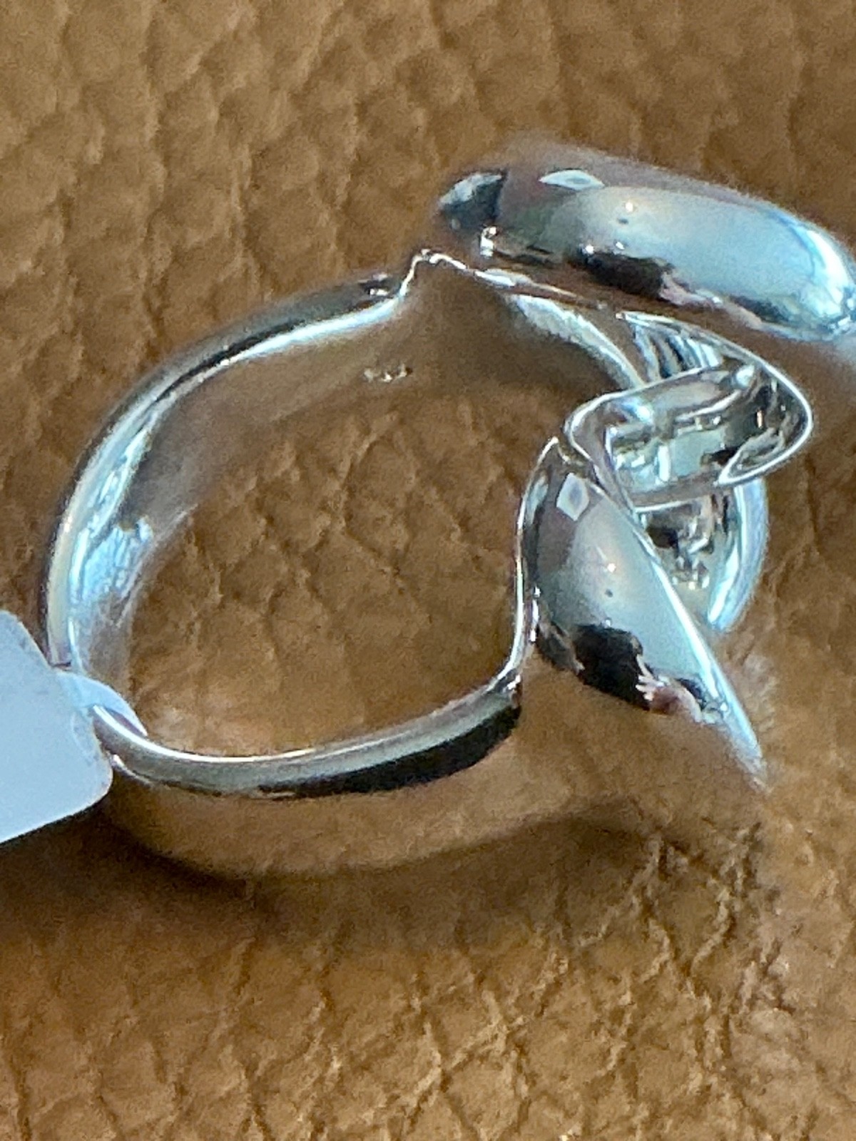 Indigo Falls Electroform 925 sterling silver Heart ring Sz 8 NWT made in Israel