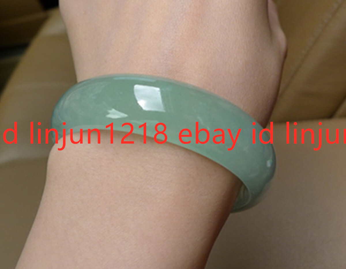 Genuine Natural Green Jadeite Jade Gemstone Bangle Bracelet 56-66mm Jewelry