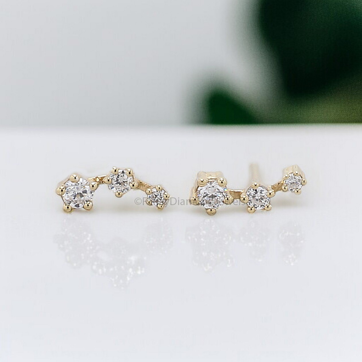 Front Back Earring Set ear jacket dainty ear jacket gold ear jacket earrings