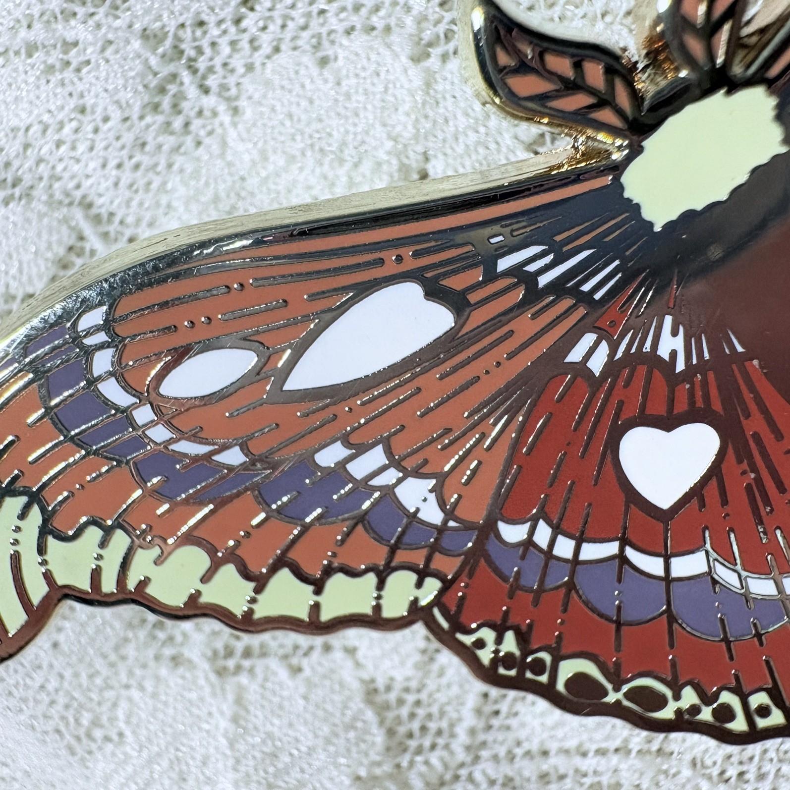 Atlas Moth Enamel Pin | Attacus atlas |Pin Collector Gift