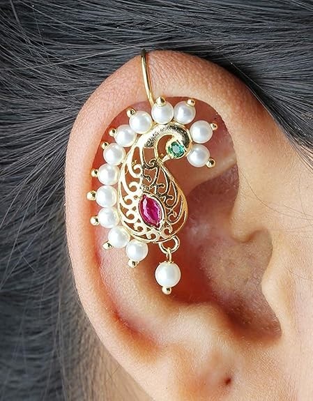 Pink Gold Plated Base Metal Earring for Women 2 PCS