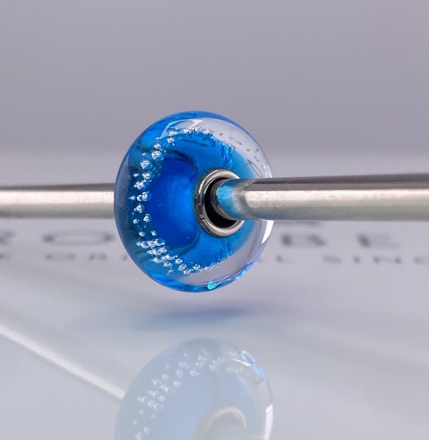 Trollbeads Silver Trace, Turquoise Bead