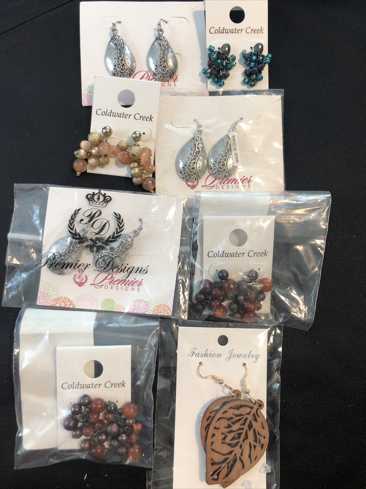 Lot of 8 Pair of Fashion Earrings Coldwater Creek, Premier Designs