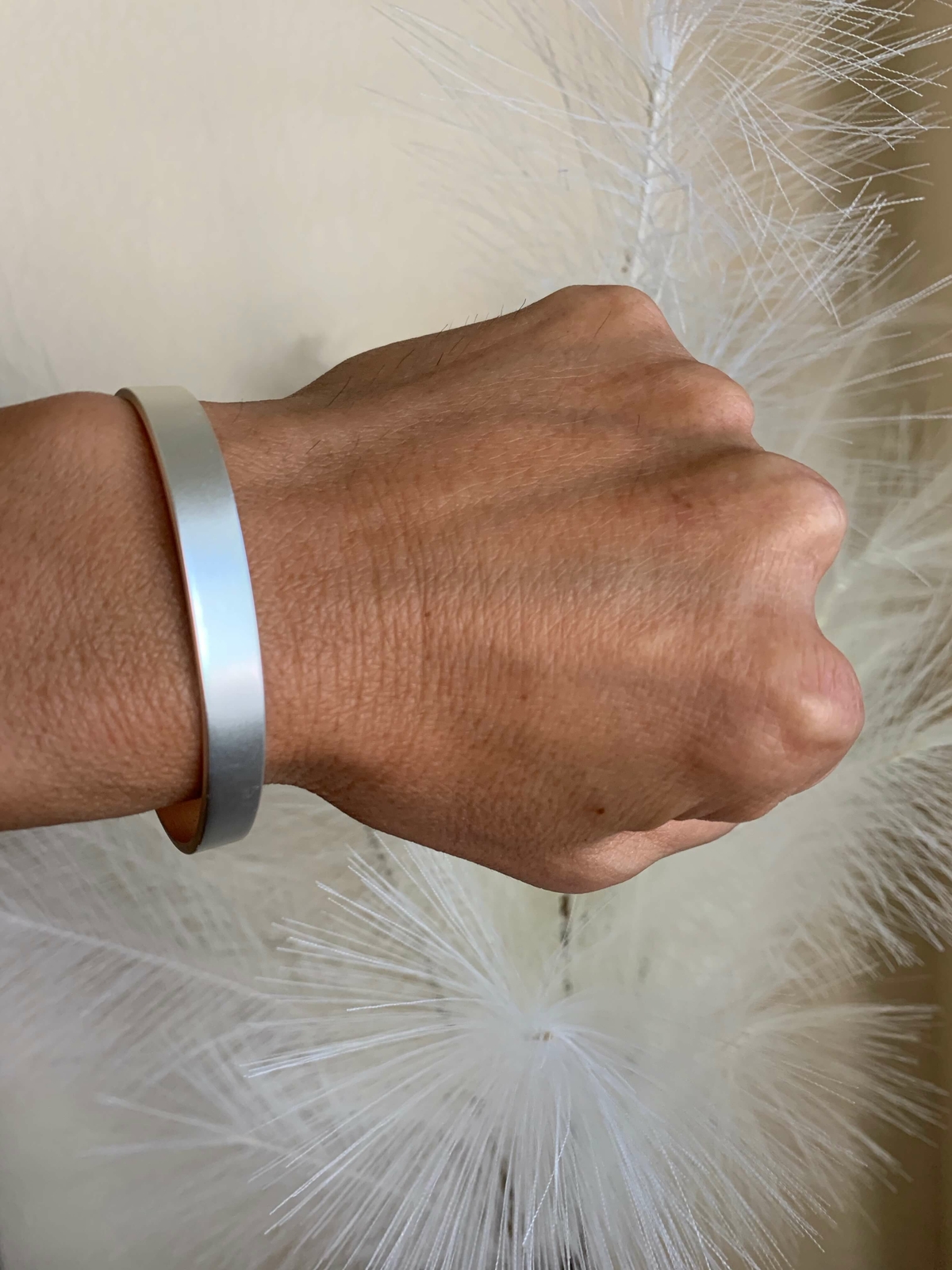 Silver Copper Magnetic Bracelet Bangle Women Men Balance Healing Christmas Gift