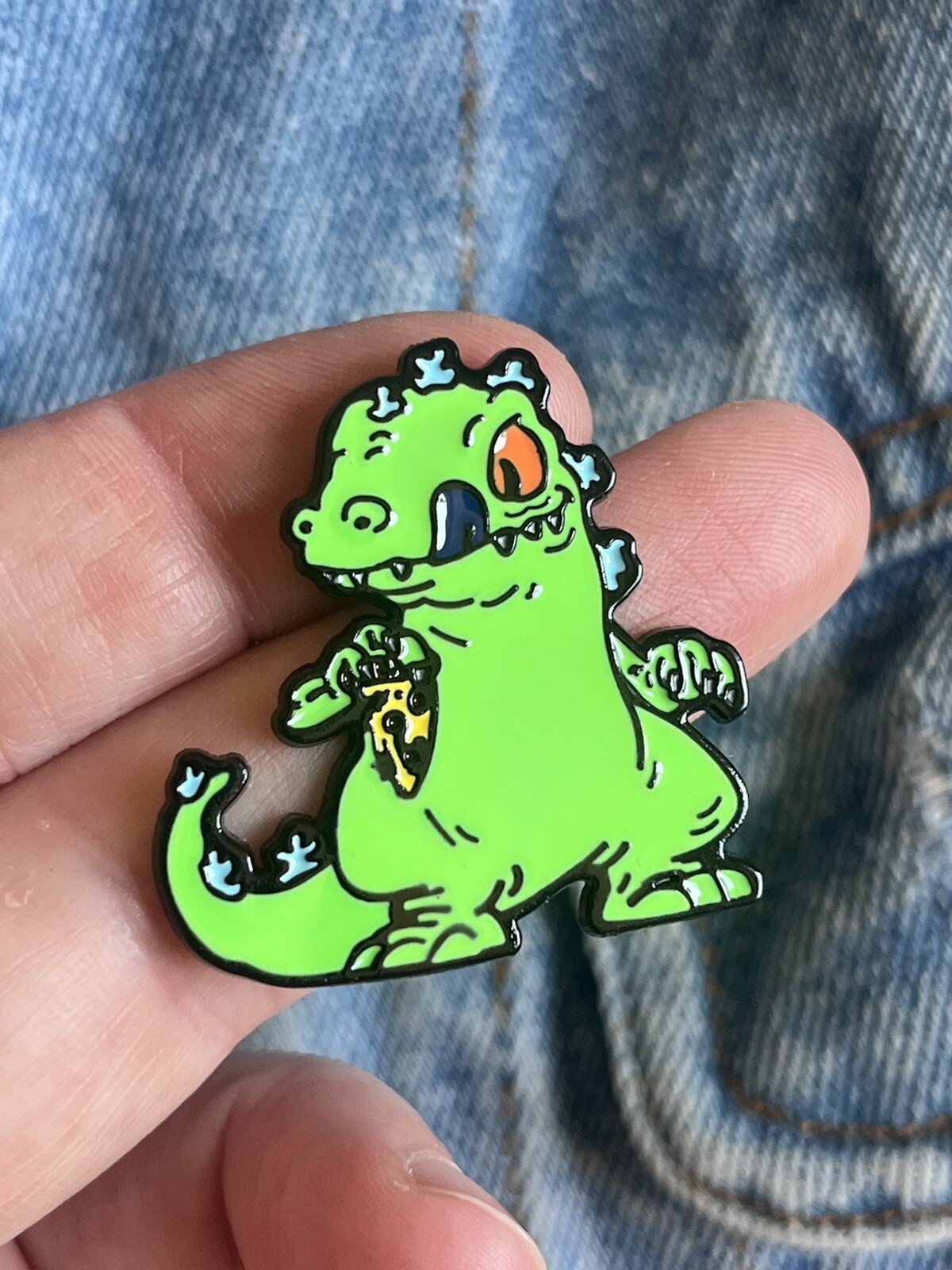 Rugrats Large Reptar Enamel Pin – Excellent Condition