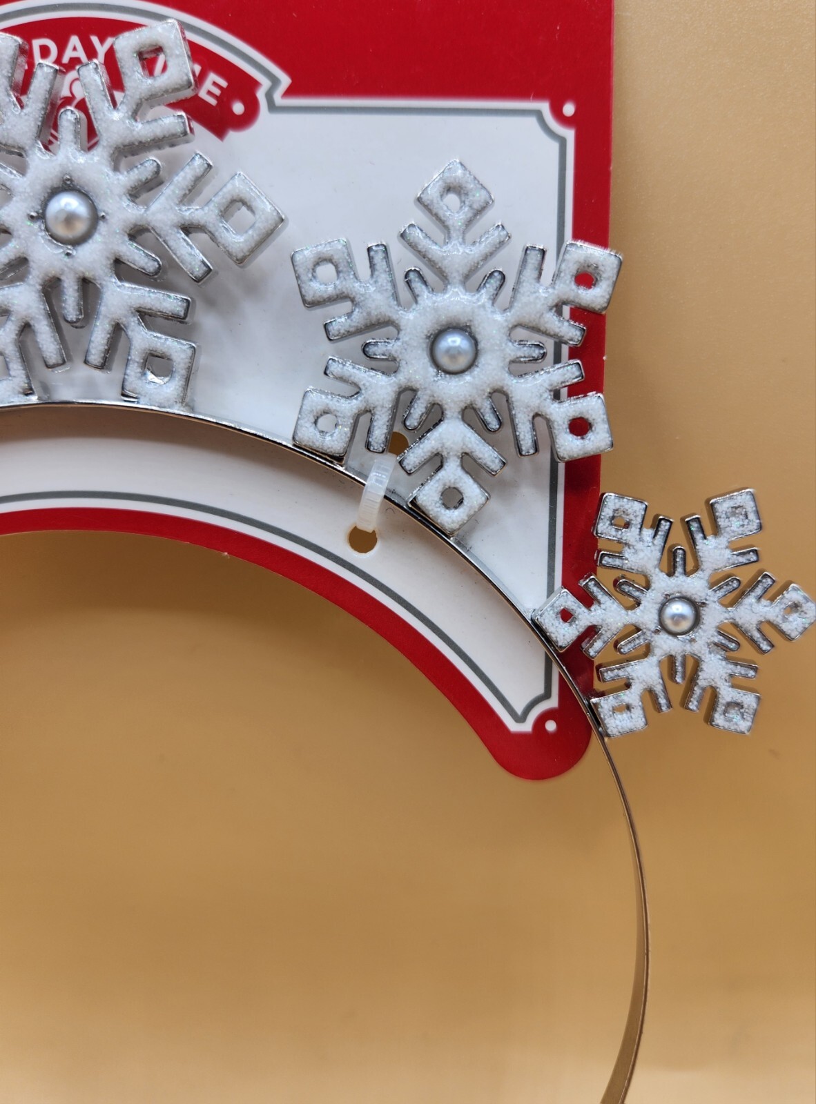 Adult/Teen Metal Frosted Snowflake Stars Headband, BRAND NEW