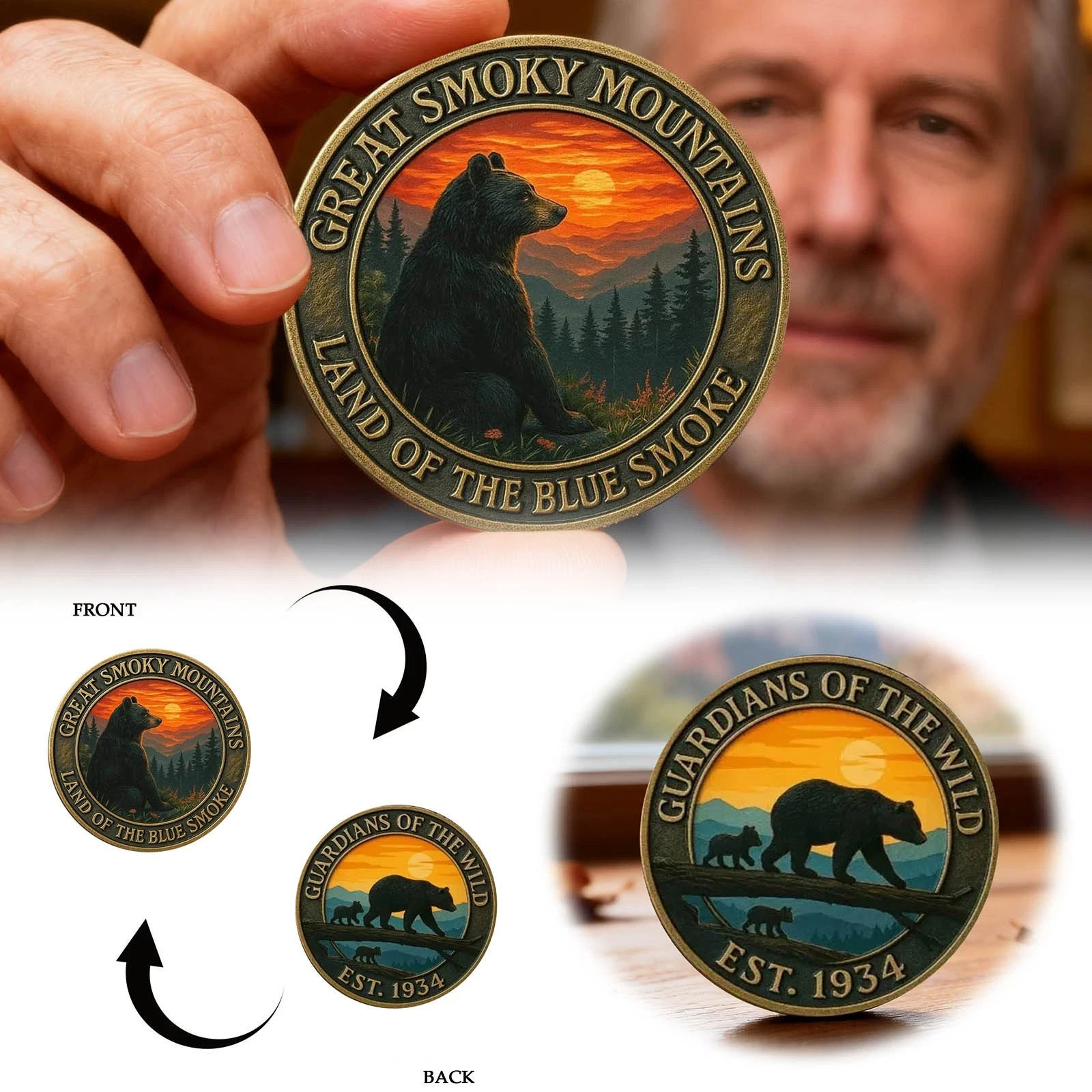 Limited Edition National Park Commemorative Coin: Bear