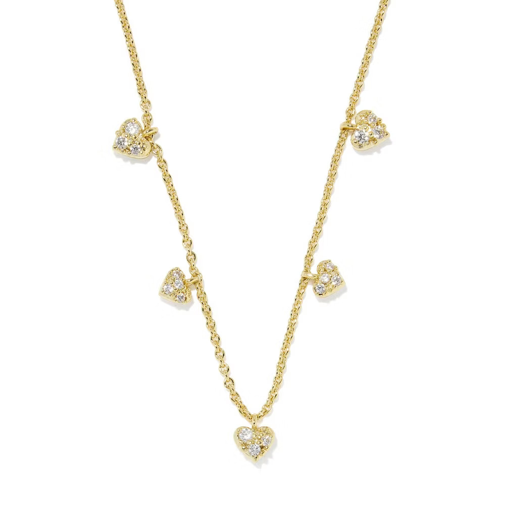 Kendra Scott Anna Pave Strand Necklace – Gold