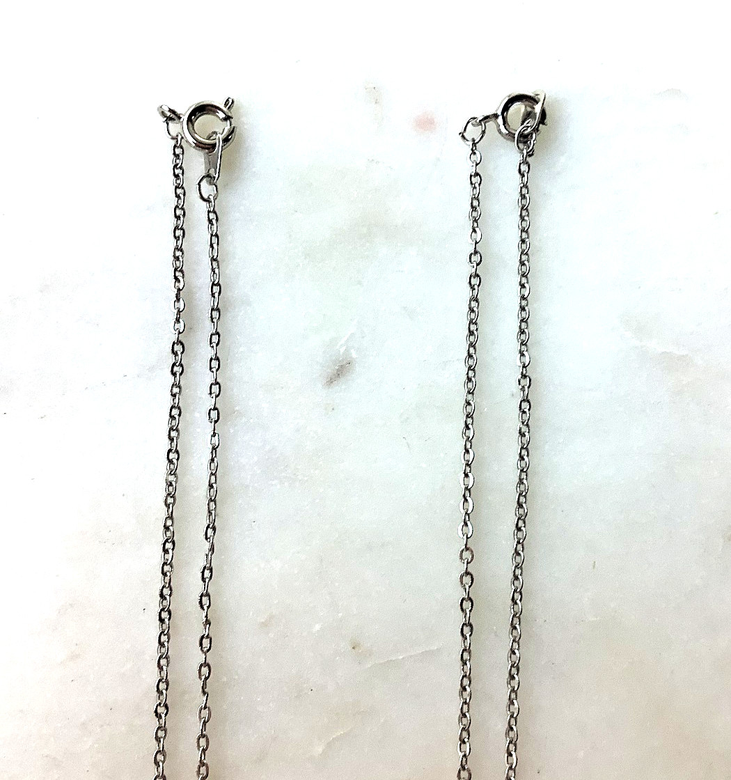 Double Heart Necklaces Hand Cut US Quarter Two Halves of Whole – 2 Necklace Set