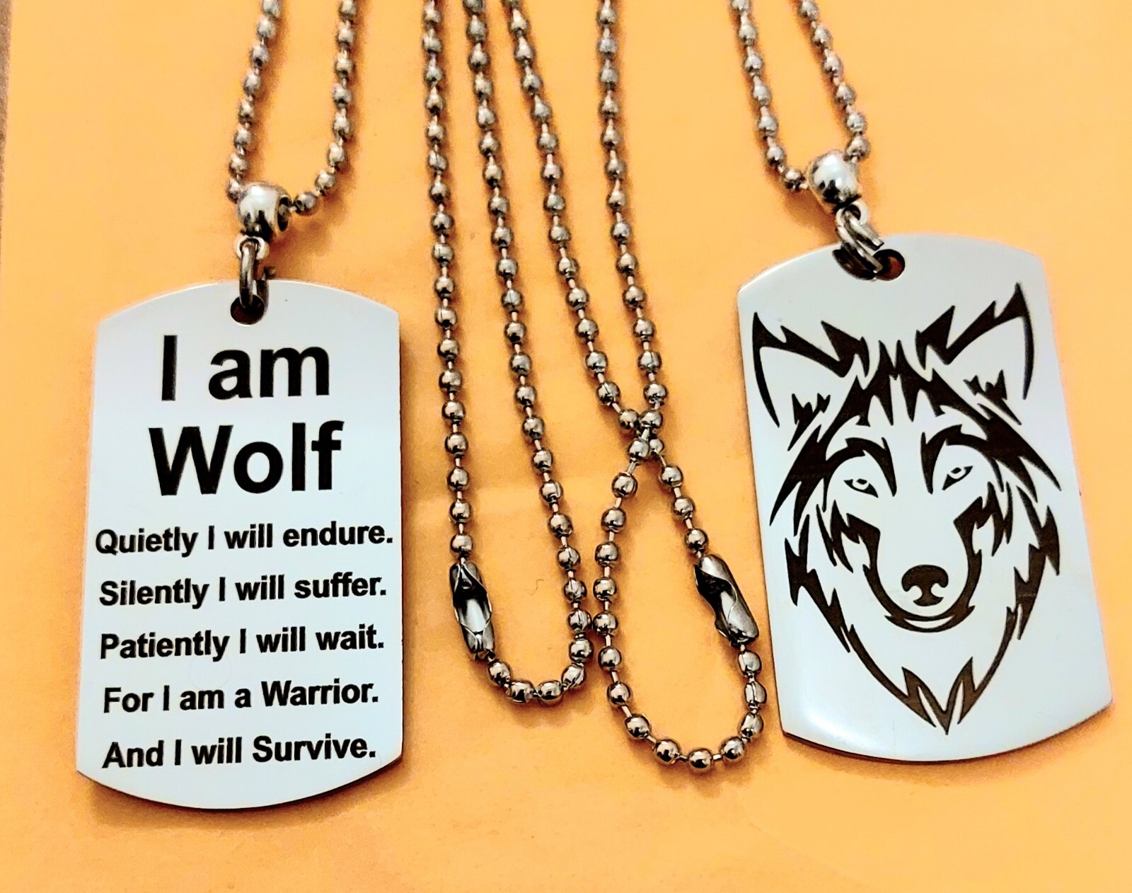 I’m Wolf WARRIOR NECKLACE Stainles steel