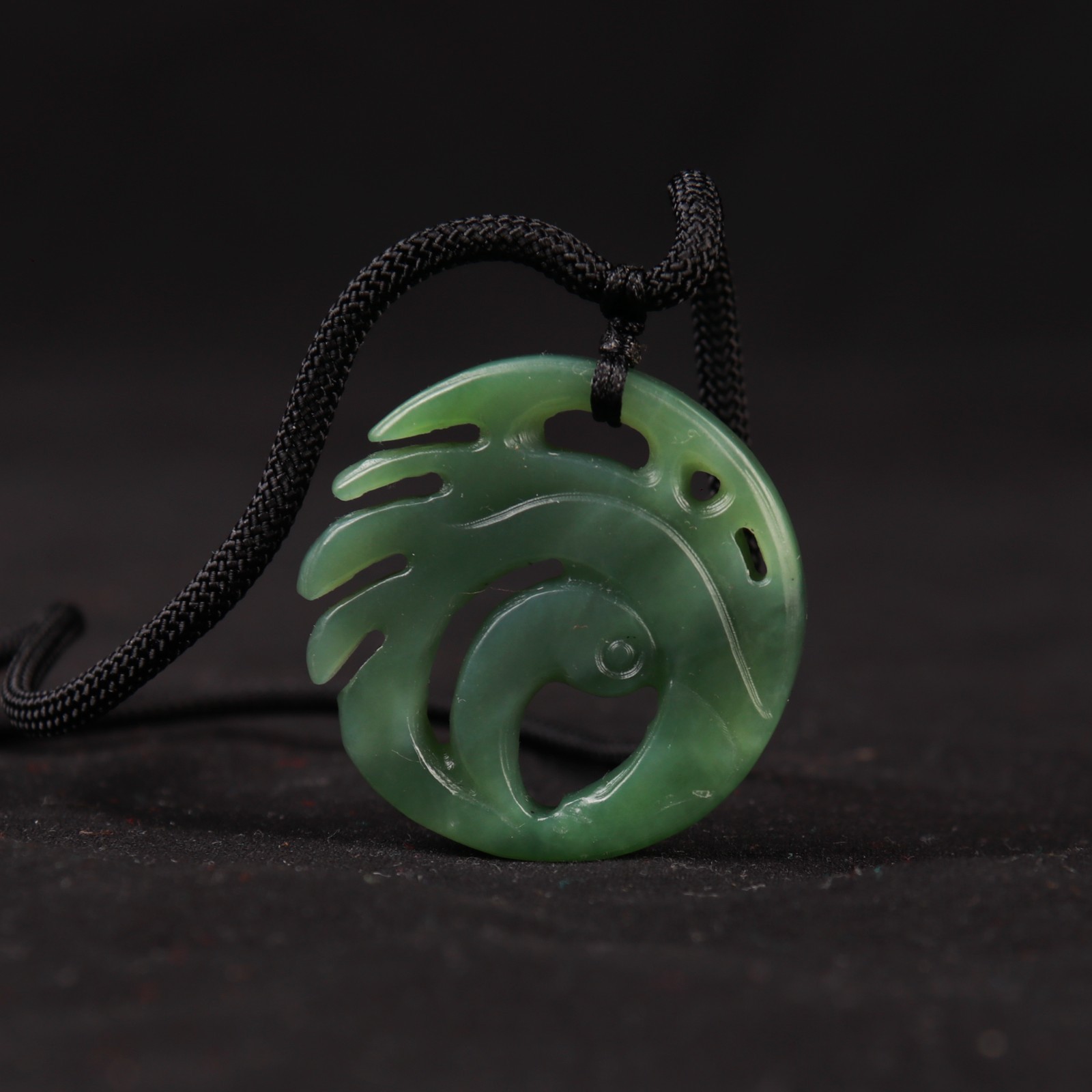 Handmade Tomb Raider Necklace Lara Croft Cosplay Jade Pendant
