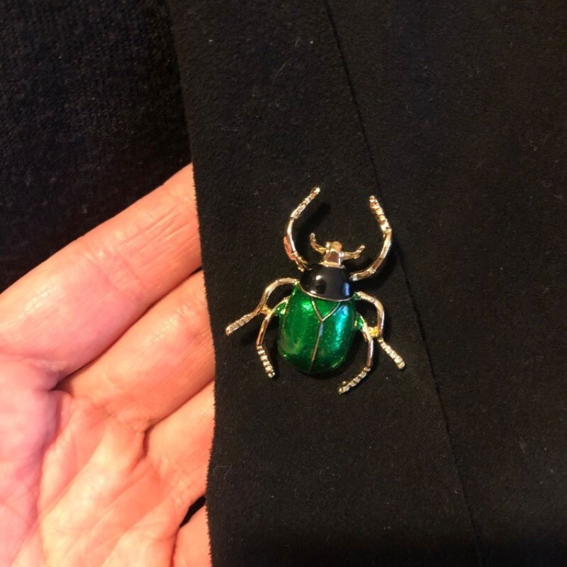 Cute Scarab Metal Brooch School Bag Clothing Accessories Insect Pin Gift