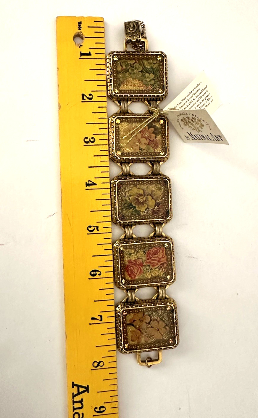 MAXIMAL ART John Wind Floral Bouquets Spring Sparkle Collection Bracelet Vintage
