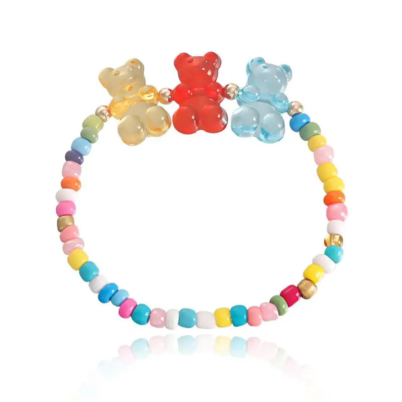 Bohemian Bear Pendant Necklace Bracelet Set for Women Cross-Border Fashion Jewel
