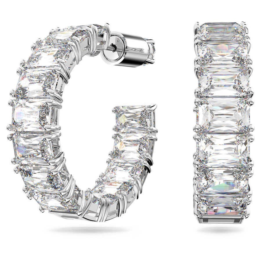 Swarovski Millenia White Large Crystal Octagon Cut Luxury Jewelry Set