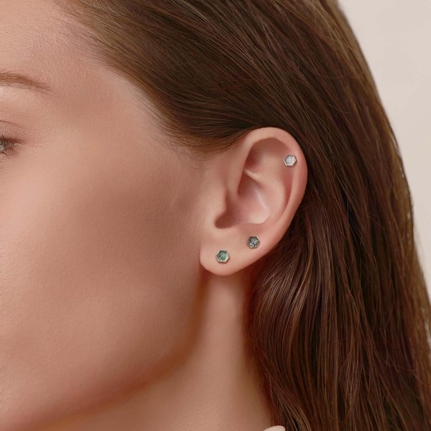 Flat Back Earrings Hypoallergenic Cartilage Earrings for Women Men Helix Tragus