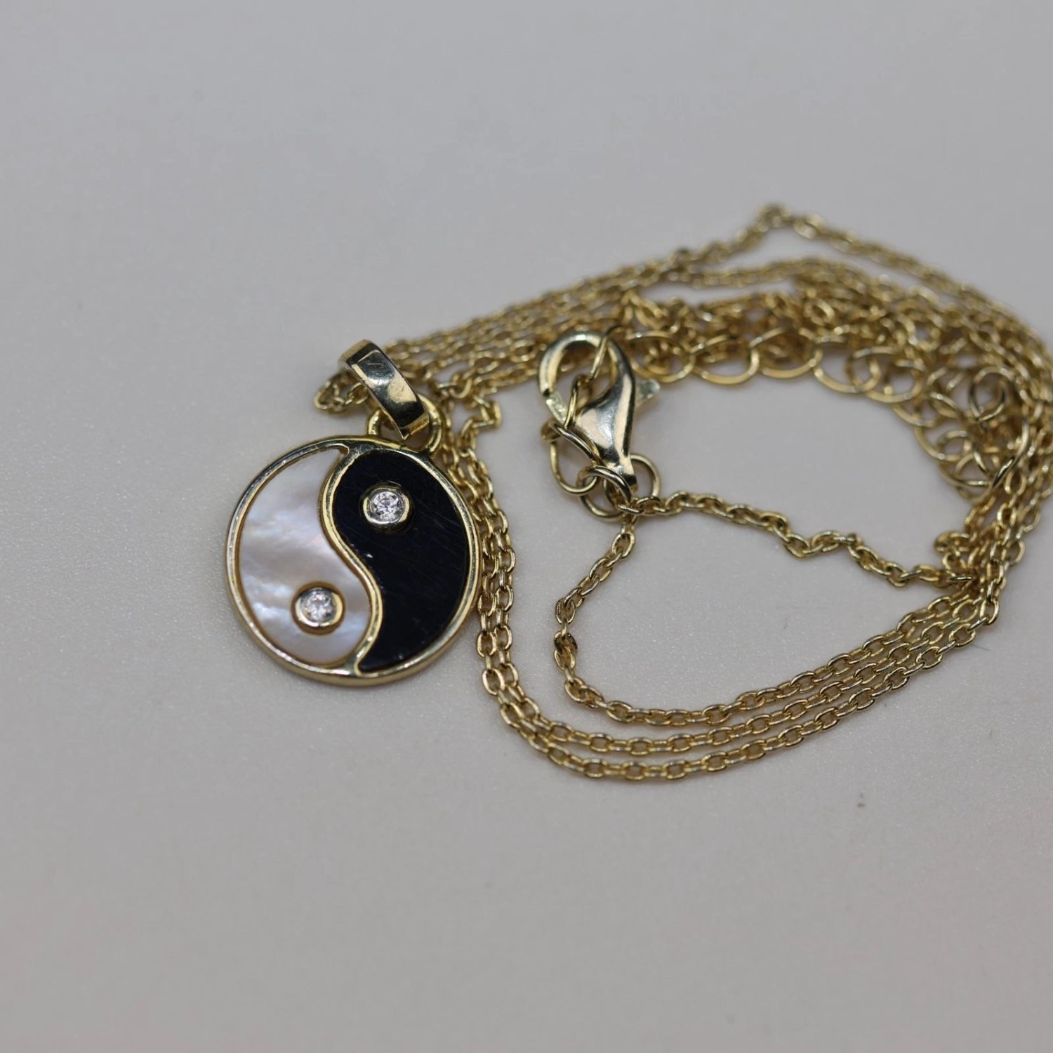 AV Necklace 18 Inch Gold Sterling Silver Adjustable Extender Chain