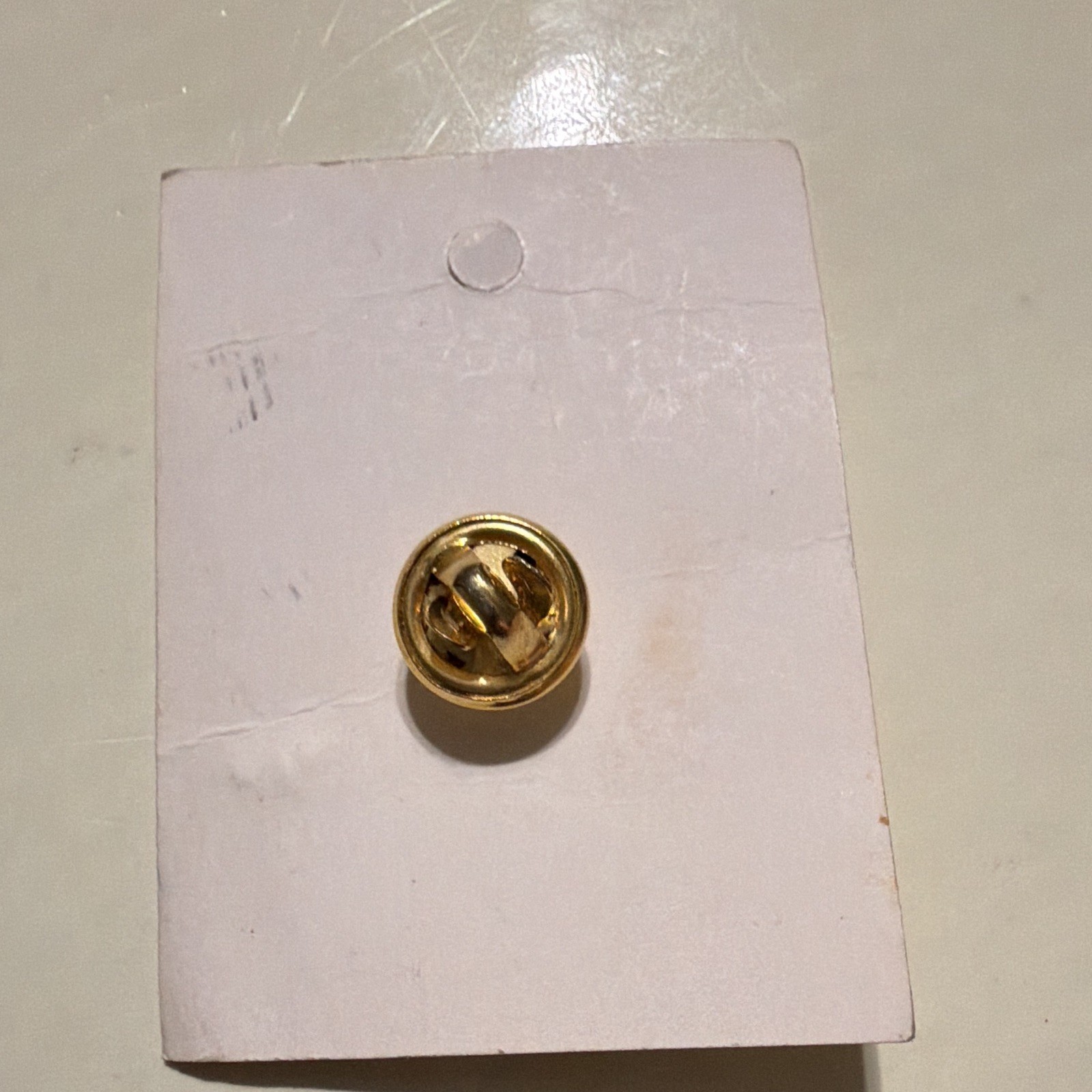 Gold Tone Crown Religious Metal Lapel Pin Tie Tack, Acts 1:8 “Witnesses”