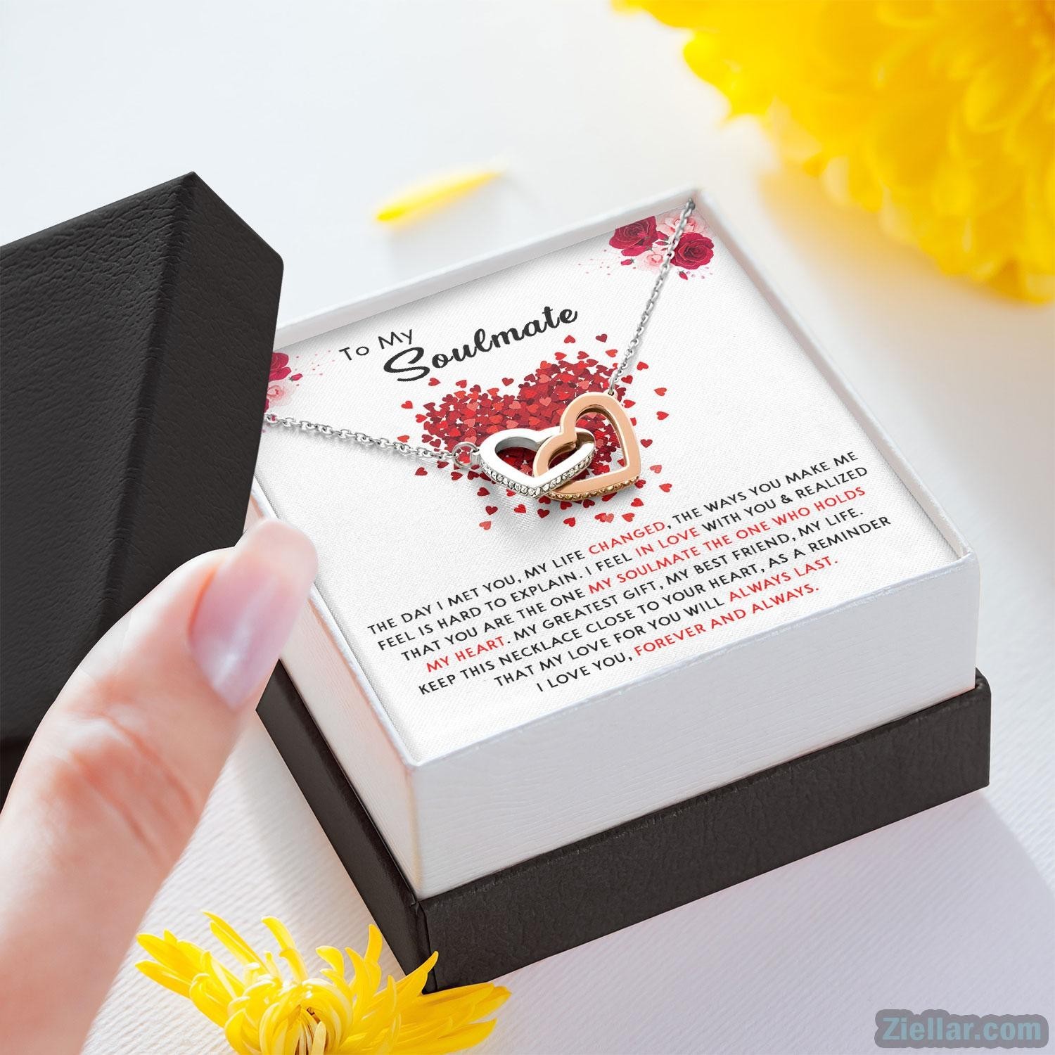 Necklace Gift To My Soulmate, I Love You Forever And Always, Jewelry For Women