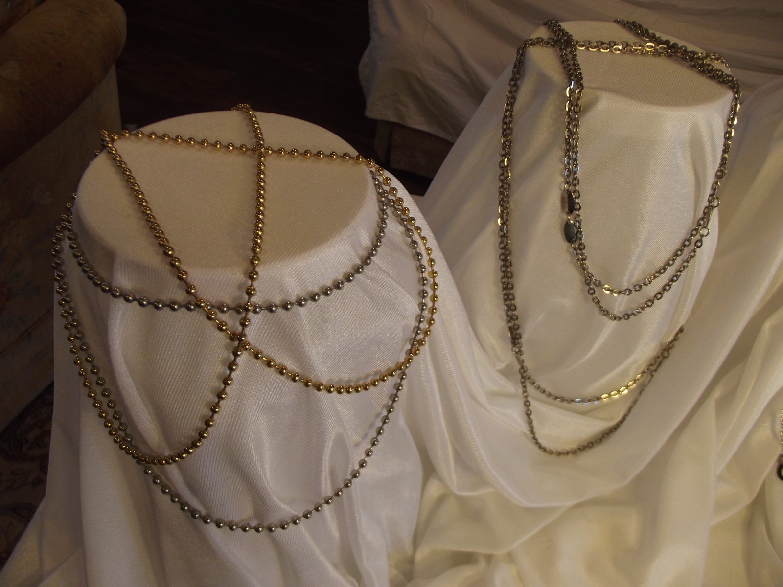 Vintage Fashion 27 chain necklaces women’s gold silver bronze fine pendant bead