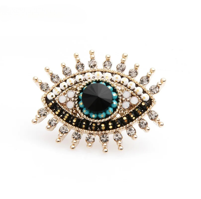 Elegant EVIL Eye Brooch Pin Fashion Jewelry Accessory