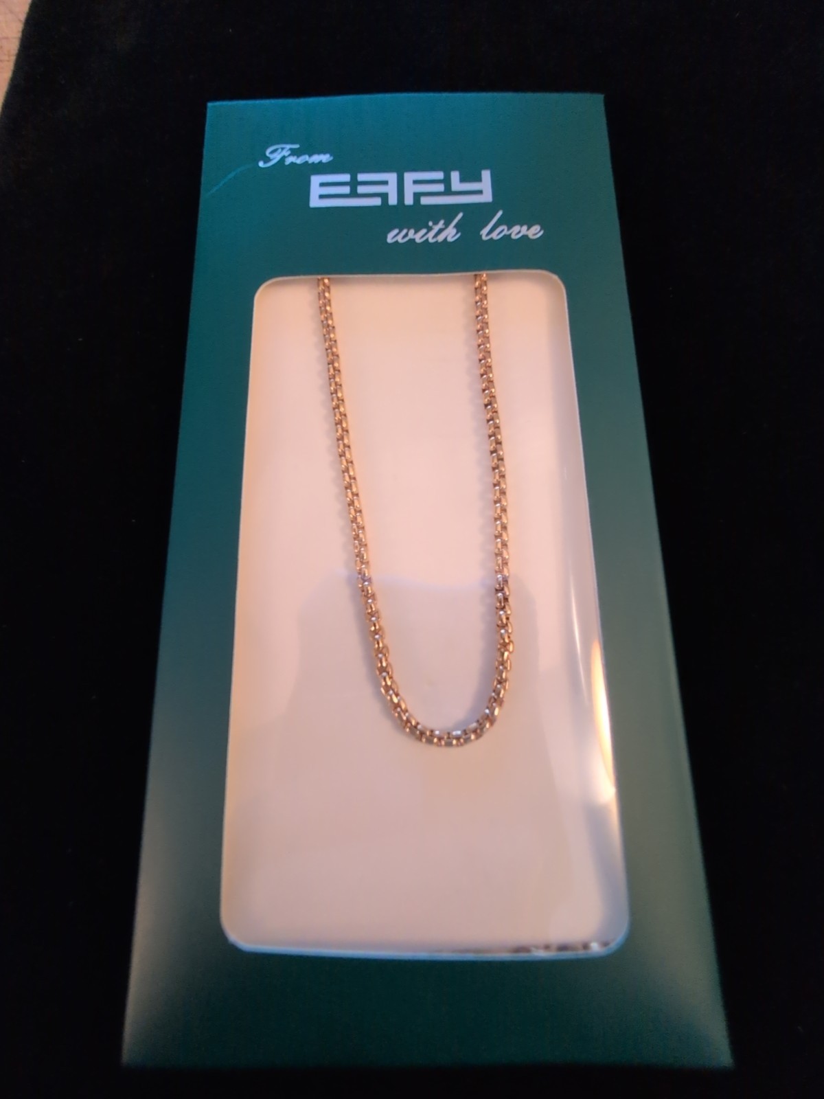 Genuine EFFY Love Collection Replacement Cable Style Necklace Limited Edition
