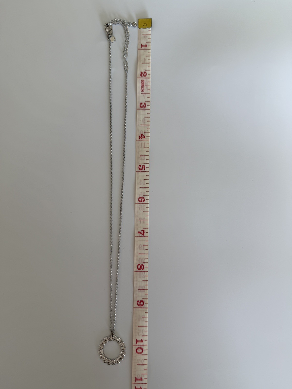 Kate Spade New York Women’s Full Circle Mini Pendant Necklace Silver Color