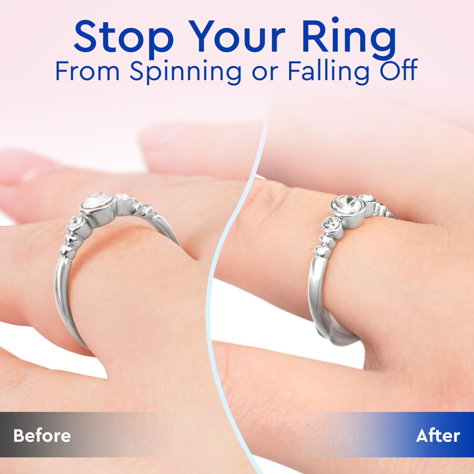 Adjustable Ring Sizers – 8 Clip & 6 Coil Adjusters, Ring Guards for Loose Rings