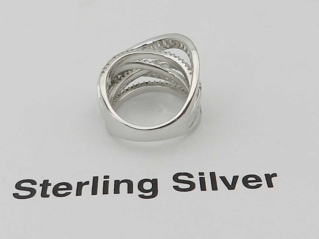 Macy’s Cubic Zirconia Ring in Sterling Silver, 5