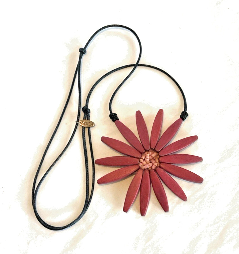 Sylca Design Statement Necklace – Amaya Flower Necklace – Wearable Art