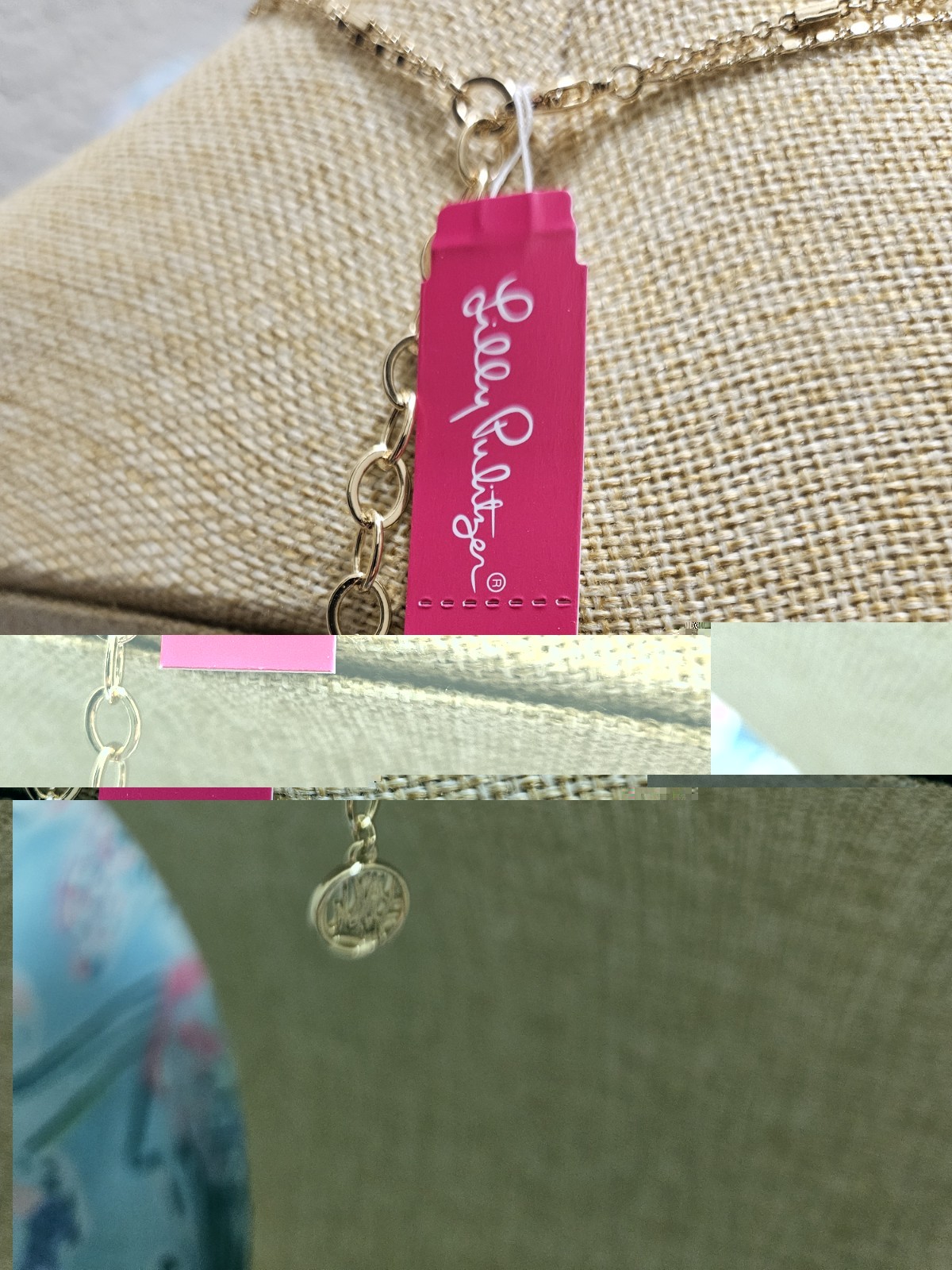 Lilly Pulitzer Gold Starfish Tiered Necklace NWT $78