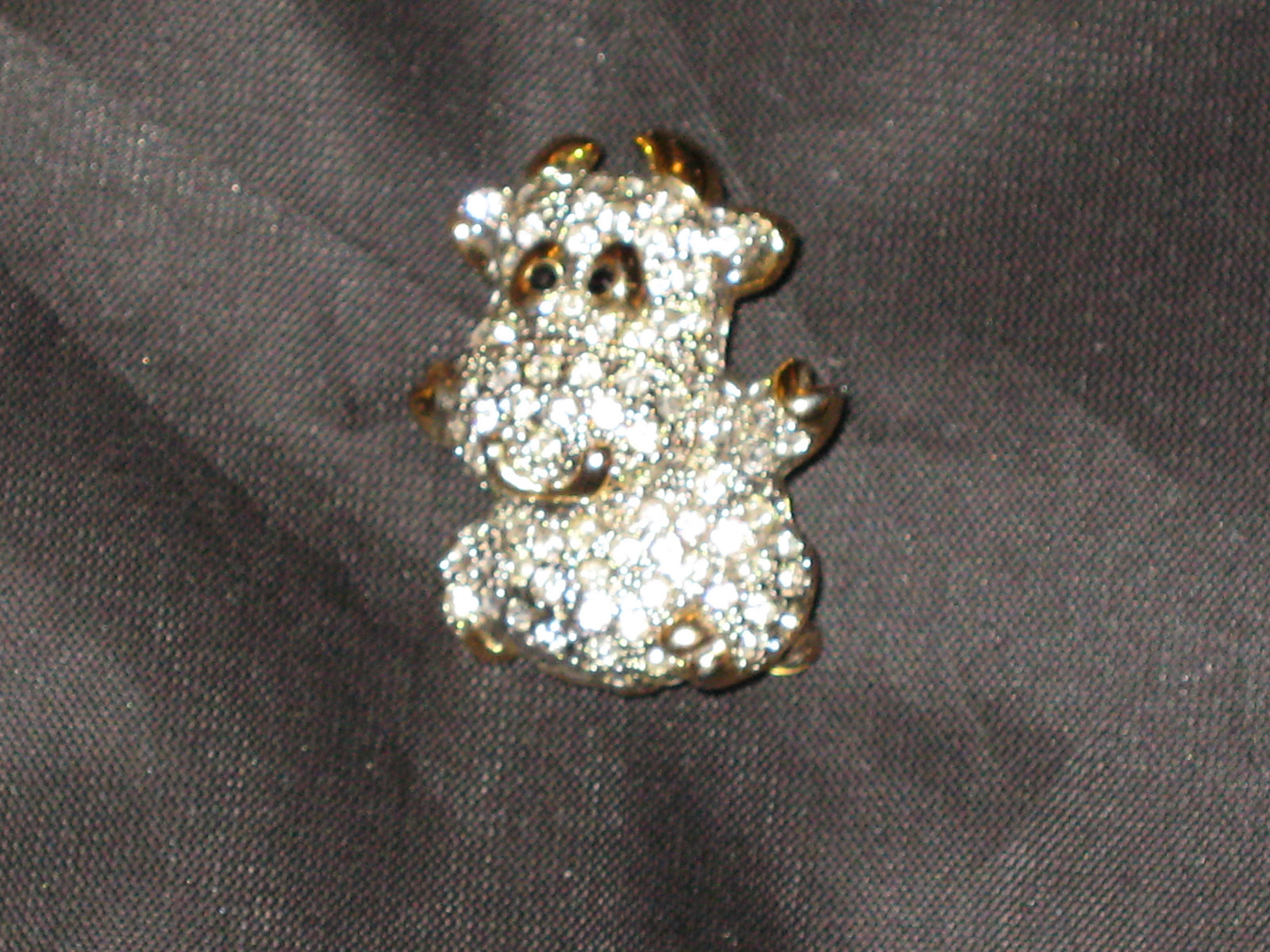 Unique Bull Cow Rhinestones Jewelry Pin Brooch Coat Blouse Scarf NEW!