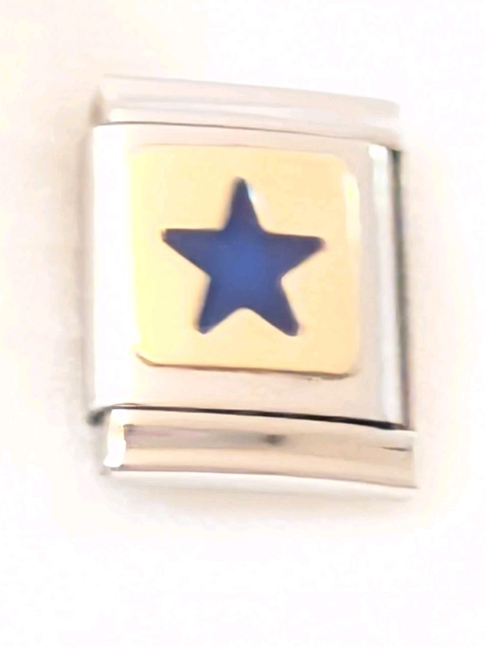 AUTHENTIC ReFlorence 13mm Big Link Blue Star Italian Charm A249