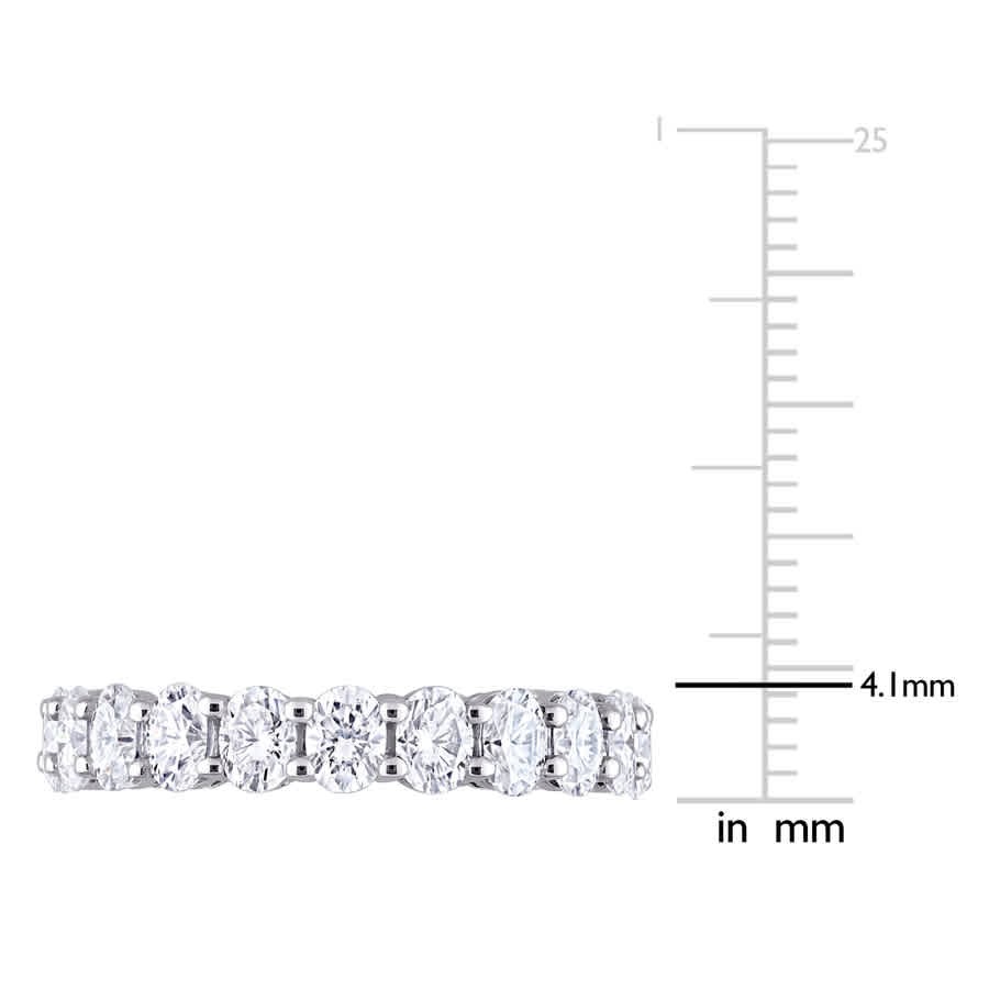 AMOUR 4 CT DEW Created Moissanite Eternity Ring In 14K White Gold AMR-JMS0072447