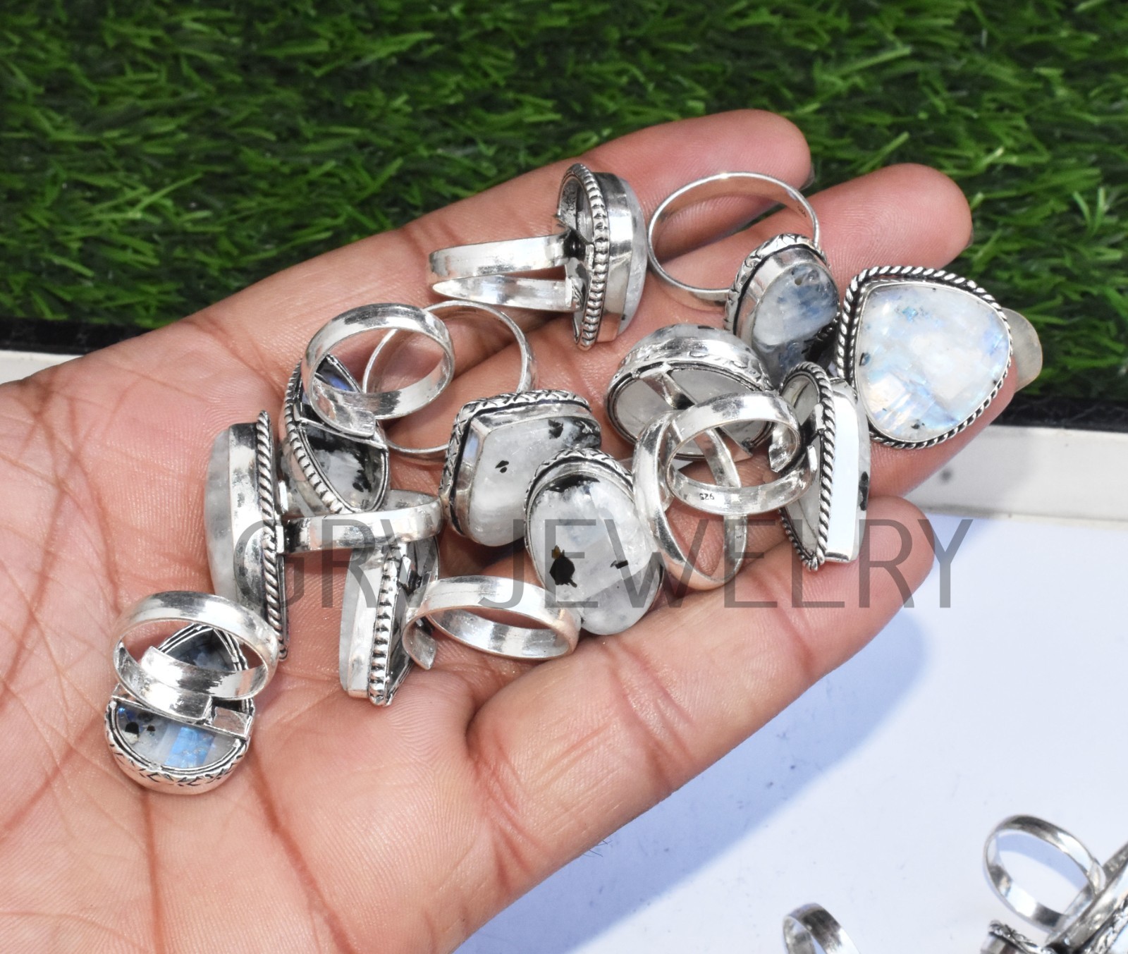 1-500 Pcs Pyrite Druzy In Wholesale Rings Lot: Silver Plated Whr-67