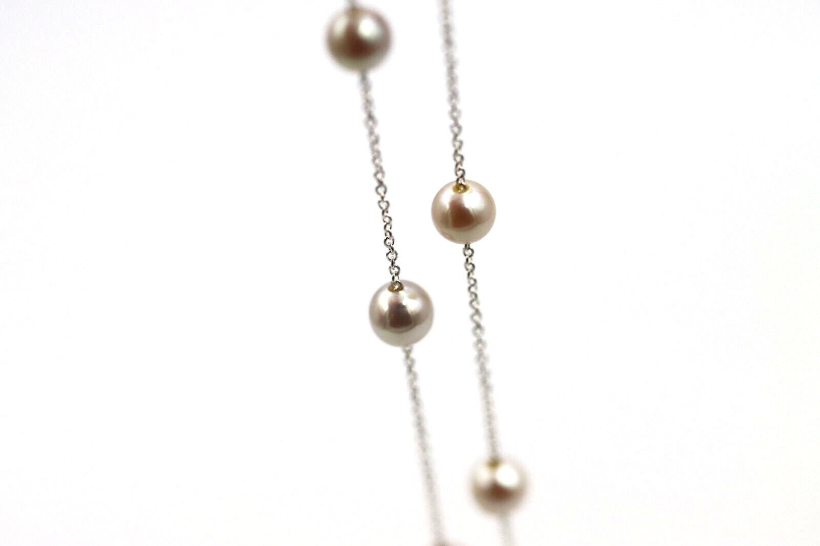 Genuine Sterling Silver Freshwater Cultured Pearl Necklace – 42cm + 5cm Extender